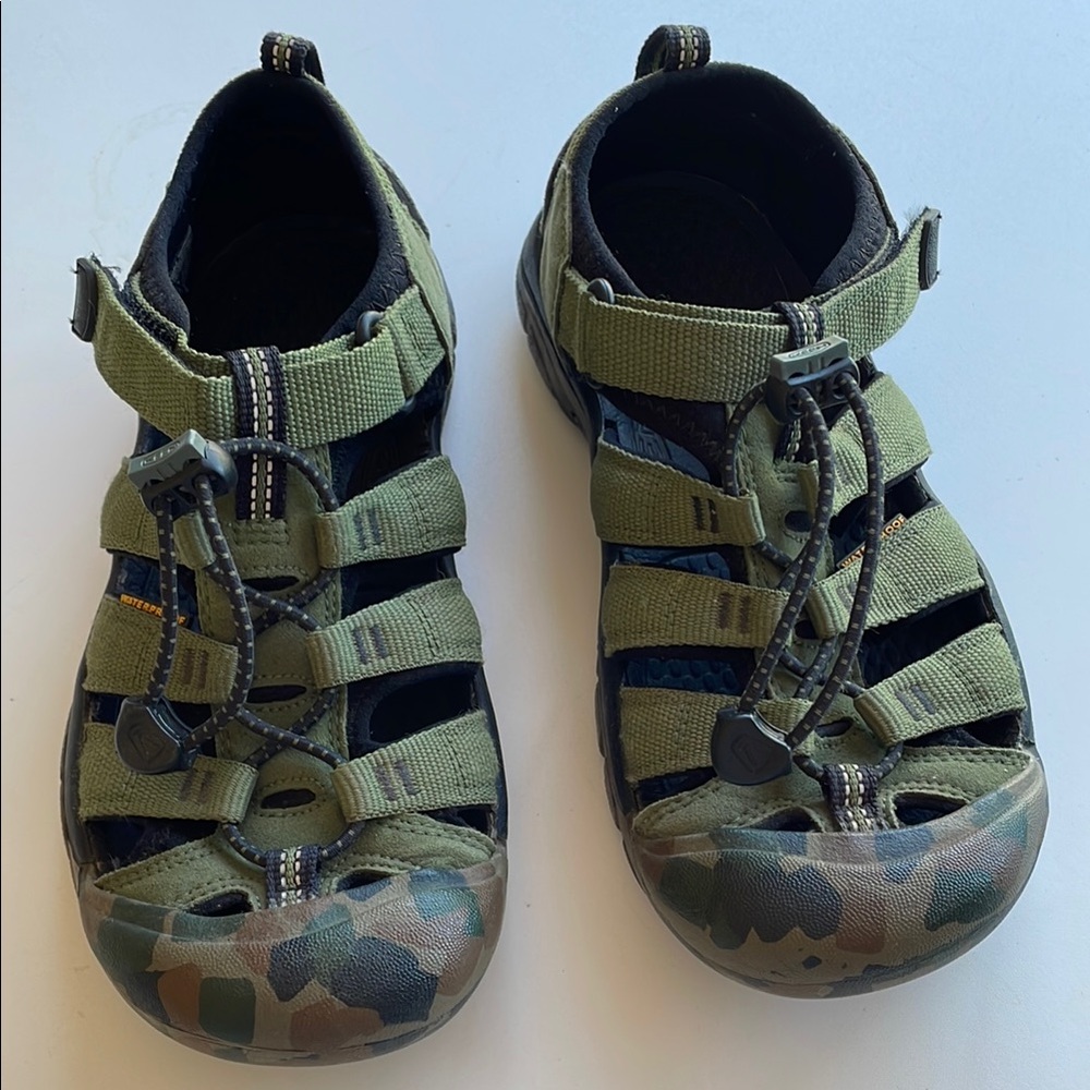 Keen Kids Olive Green Camo Sandals
